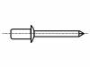 AD42/BN926, Заклепка; алюминий; Диам.закл:3,2мм; Дл.закл:6мм; BN:926, BOSSARD
