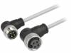 21349899495006, Кабель: датчиков / автоматики; 7/8"-7/8"; 0,6м; "папа"; "мама", Harting