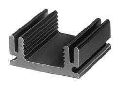 KL-224/38,1/SW/V, Радиатор: штампованный; U; черный; L: 38,1мм; W: 29мм; H: 12мм, Seifert electronic