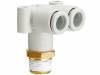 KQ2LU08-02AS, Быстроразъемное соединение; с резьбой, угловой 90°; R 1/4", SMC PNEUMATICS