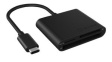 IB-CR301-C3 Memory Card Reader, External, Number of Slots 3, USB-C 3.0, Black