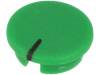 A4113105, Заглушка; ABS; зеленый; распорным стержнем; Указатель: черный, OKW