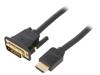 ABFBH Кабель; DVI-D (18+1) вилка,вилка HDMI; 2м; черный; 30AWG