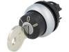 M22-WRS3-MS2 Переключатель: поворотный с ключом; 3; 22мм; черный; IP66; O22,5мм