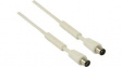 CSGP40010WT20 Coax Cable 100dB Coax Male - Coax Female 2m White