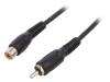 CA1032 Кабель; гнездо RCA, вилка RCA; 5м; Цвет: черный