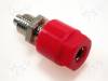 3230-I-RT, Гнездо; "банан" 4мм; 36А; 60ВDC; Oотв: O8мм; красный; Длина:22мм, Electro-PJP