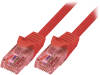 CQ2064U Patch cord; U/UTP; 6; многопров; Cu; LSZH; красный; 3м; 24AWG
