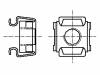 M3/BN3307 Гайка; кузовная; M3; нержавеющая сталь А2; BN:3307