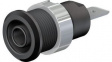 49.7046-21 Safety Socket 4mm Black 32A 1kV Nickel-Plated