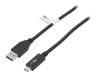 41074, Кабель; USB 3.1; вилка USB A,вилка USB C; 1м; черный; 10Гбит/с, Goobay