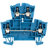 1021580000, WDK2.5 blue terminal block, screw, clamping yoke, 400v, 24a, 4mm2, Weidmuller