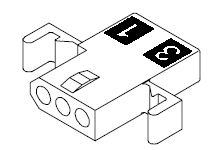 0306-1038, Crimp housing Poles 3, Molex