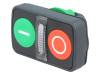 ZB5AW7A3741 Switch: double; 1-position; 22mm; green/red; IP66; Pushbutton: flat