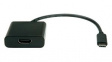 12993211 Video Cable Adapter, USB C Plug - HDMI Socket 100mm