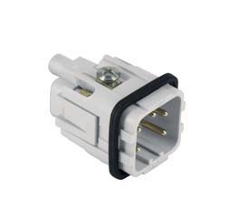 JKM 04, male insert, 4 poles + PE, ILME