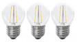 142721 LED Bulbs, 3 Pieces 2W 230V 2700K 220lm E27 75mm