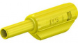 65.9182-24 Stackable Plug 2mm Yellow 10A 600V Gold-Plated
