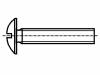 M6X50/BN5285, Винт; M6x50; Головка: сферическая; Шлиц: прямой; пластмасса, BOSSARD