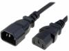 WN111-3/10/5B, Кабель; IEC C13 "мама", IEC C14 "папа"; 5м; черный; ПВХ; 3x1мм2, LIAN DUNG