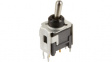 B12JB Subminiature Toggle Switch, On-None-On, Soldering Pins / Str