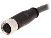 21348100489075, Разъем: M8; "мама"; PIN:4; прямой; с проводом; вилка; TPU; 7,5м, Harting