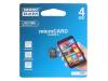 M400-0040R11, Карта памяти; SD HC Micro; 4ГБ; Считывание:15МБ/с; Запись:4МБ/с, GOODRAM
