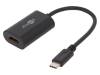 38532 Адаптер MHL; USB 3.1; гнездо HDMI, вилка USB C; 0,2м; черный