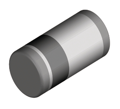 SM4004, Диод: выпрямительный; SMD; 400В; 1А; MELF, Diotec Semiconductor