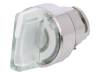 ZB4BK1213 Selector Switch Head, Latching Function, Padlockable Handle, White