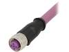 21348900487050, Вилка; M12; PIN:4; "мама"; код B-Profibus; 5м; изоляция: TPU; прямой, Harting