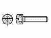 M6X16/BN408 Винт; M6x16; Головка: для пломб, цилиндрическая; Шлиц: прямой; цинк