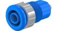 49.7049-23 Safety Socket diam.4mm Blue 24A 1kV Nickel-Plated