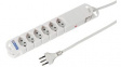 20 201236 C Outlet Strip 6 Type J (T13) White Type J (T12)