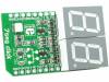 7SEG CLICK Дочерняя плата; SPI; LED 2 цифры; mikroBUS