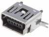 MUSB-B5-S-VT-TSMT-1, Гнездо; USB B mini; SMT; вертикальный; Верс: USB 2.0; позолота, ADAM TECH
