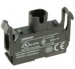 A22NZ-RPM-TYA, Головка кнопки A22N, выступающая, металл,, без фиксации, прозрачная, желтая, Omron