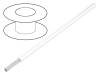 2844/19 WH005, Провод; MIL-W-16878/6 (Type ET); многопров; Cu; 24AWG; белый; PTFE, Alpha Wire