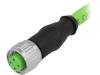 21349300477005, Вилка; M12; PIN:4; "мама"; код D-Ethernet; 0,5м; изоляция: TPU, Harting