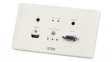 VE2812EUT-AT-G  HDMI / VGA HDBaseT Transmitter with EU Wall Plate 100m