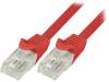 CP1094U Patch cord; U/UTP; 5e; многопров; CCA; ПВХ; красный; 10м; 26AWG