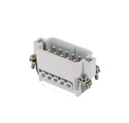 JDAM 10, male insert, 10 poles + PE, ILME