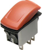 KR462AKKJAXX, Rocker switch 2P 10 A 24 VDC, APEM