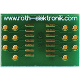 RE932-03, Laboratory card FR4 Epoxide + chem. Ni/Au SO14 Adapter, Roth Elektronik