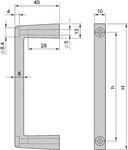 20860-259 [2 шт], Front handle PU=2 ST, Schroff