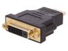 50515, Адаптер; вилка DVI-D (24+1), гнездо HDMI; Цвет: черный, QOLTEC