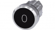 3SU10500AB100AD0 SIRIUS ACT Push-Button front element Metal, glossy, black