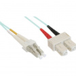 LCSCOM4DAQ3 FO cable 50/125um OM4 LC/SC 3 m Turquoise