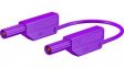 28.0125-10026 Safety Test Lead 1m Violet 1kV Nickel-Plated