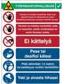 RND 605-00195, COVID-19 Reception, Safety Sign, Finnish, 262x371mm, 1pcs, Brady